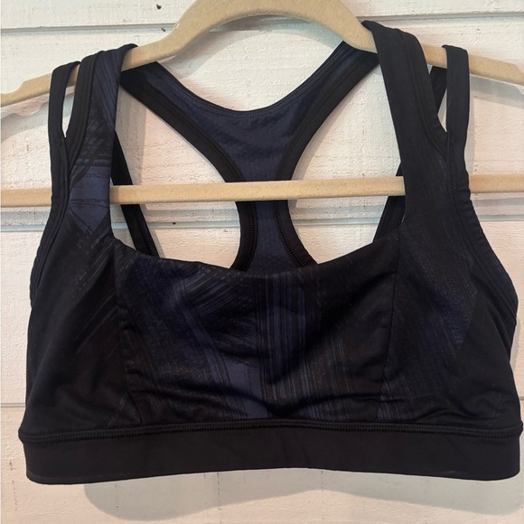 Lululemon Black and blue printed  Racerback Sports Bra - Picture 7 of 12